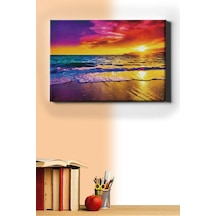 Webstyle Sayılarla Boyama Seti Kasnaklı Dalgalar Ve Günbatımı 60 X 75 Cm
