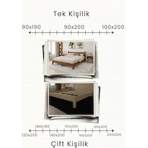 Mi Rage Masif Ahşap Karyola Natürel 90x200