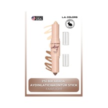 Duo Stick Contour & Glow 2'si Bir Arada Aydınlatıcı&Kontür Stick CC597 Fair /Light