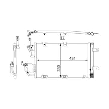 Opel Astra H Klima Radyatoru 1.3 Cdti 2005-2012 Mahle Ac400000s