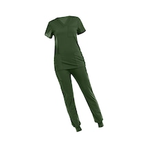 Suntek Çok Cepli V Yaka İş Elbisesi Ile Nefes Xxl-yeşil