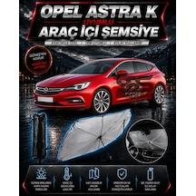 Opel Astra K Araç Ön Cam Güneşliği Katlanabilir Şemsiye Oto Güneşlik Uv Korumalı Gölgelik Araba Oto Şemsiyesi
