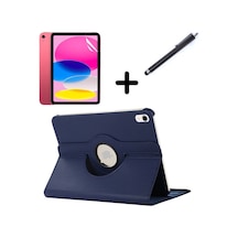 Apple Uyumlu iPad 2 3 4 Kılıf Dönen Tablet Kilifi Ekran Koruyucu+Kalem