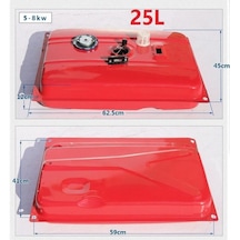 Benzinli Jenerator Yakıt Deposu 5-8 Kw 25 Lt