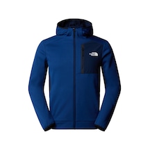 The North Face Erkek Mountain Athletics Tam Boy Fermuarlı Kapüşonlu Polar Ceket Nf0a8dy78z41 Mavi