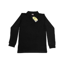 Angelos Girls Kız Çocuk Okul Tarz Pamuk T-shirt -5-17 Yaş Ag005 Siyah