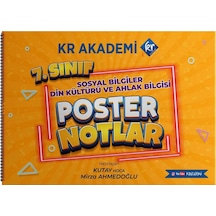 7. Sınıf Sosyal Bilgiler Din Kültürü ve Ahlak Bilgisi Poster Notlar KR Akademi