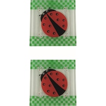Cam Banyo Gider Kapak Süsü 2 Adet Cam Gider Kapağı 10X10 CM Uğur