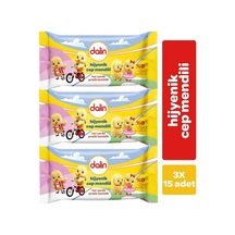 Dalin Dalin Hijyenik Cep Mendili 15x3 Adet