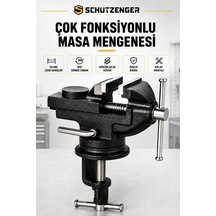 360 Döner Masa Tazgah Mengenesi 50mm Döküm Çelik Kol Çok Fonksiyonlu Pro50