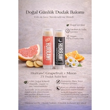 Hurraw 2 Li Dudak Balm Seti Günlük & Gece Bakımı Vegan & Doğal