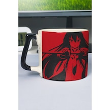 Akame Ga Kill Anime Baskılı Seramik Lüks Kupa 1 Adet Özel Siyah Kulp Dalga Kulp V1d Çok Renkli