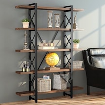 Güvendekoratif Metal Kitaplık Dosya Rafı Ofis Ev Yaşam Doğal Kitap Rafı