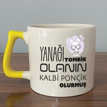 Yanağı Tombik Olanın Baskılı Sarı Kulplu D Kupa