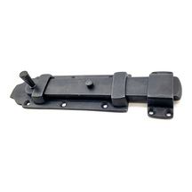 Antika Tarz Dekoratif Pirinç Yassı Kapı Sürgüsü - 55x215 Mm, Oksit Standart
