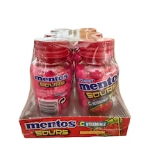 Mentos Sours C Vitaminli Çilek Sakız 49 G 6 Adet