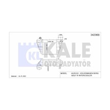 Kale 342000 Turbo Radyatoru Intercooler Golf Iv Bora A3 Octavıa Toledo Leon 1,9 Tdı 98 06