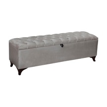 Vetra Sandıklı Bench Puf, Beyaz Çok Renkli