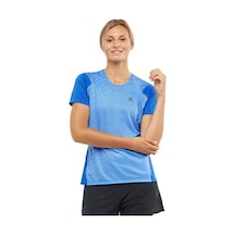 Salomon Sense Aero Kadın Koşu Tişörtü Lc1740900 Mavi