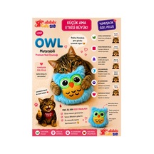 Owl Peluş Kedi Oyuncağı Matatabi İçerikli, Dayanıklı, Kediler İçin Eğlenceli Oyuncak
