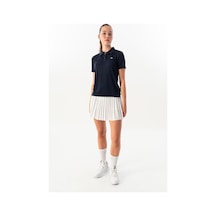 Maraton Regular Kadın Polo Yaka Navy T-shirt Lacivert