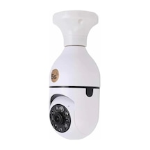 Akıllı Kamera Wifi Kamera Duylu Ampul Görünümlü 360 Derece Dönebilen Ev Kamerası Çok Renkli