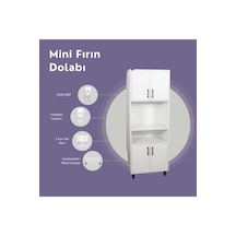 Beyaz Mini Fırın Dolabı
