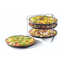 Fisko Pizza Pişirme Seti 5 Parça Siyah
