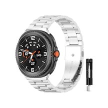 Samsung İle Uyumlu Galaxy Watch 8 40mm 44mm Classic 46mm Kordon Klipsli Metal Kordon 04 Kısaltma Aparatı Çok Renkli