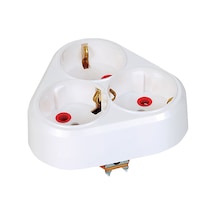 Priz 3 Lü Kafa Topraklı Yonca Mutlusan 3788
