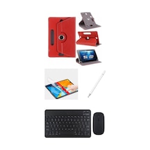 Samsung Galaxy Tab S9 10.9'' Sm-x710 Uyumlu 4in1 Set Klavye Mouse Kılıf Kalem Ekran Koruyucu