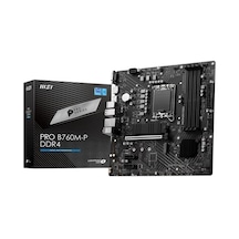 Msı Pro B760m-p Ddr4 4600mhz 1xhdmı 1xdp 2xm.2 Usb 3.2 Atx 1700p 12. / 13. Ve 14. Nesil İşlemci Uyumlu