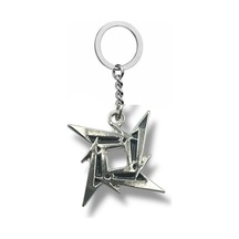 Metallica Ninja Star Gümüş Renk Unisex Metal Anahtarlık Rock Ve Metal Aksesuar