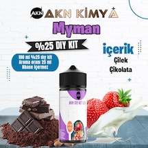 One Hit Wonder Myman Yoğun Dıy Kit Çilek Çikolata Gıda Aroması %25 Oranda Aroma İçerir Hazır Değildir 100 Ml