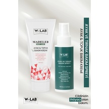 W-Lab Cosmetics Ayak Topuk Bakım Kremi 100 Ml Ve W-Lab Cosmetics Ayak Tırnak Bakım Spreyi 100 Ml