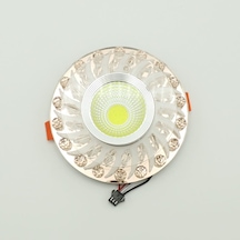 Bronze Kristal Cam Altı Üstü Spot Cob Led Armatür Beyaz Gün Iş... Bronz Cam