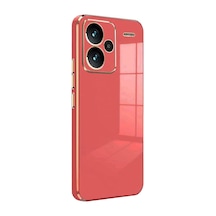 Redmi Note 13 Pro Plus Kılıf Volet Silikon - Kırmızı İtdark1222