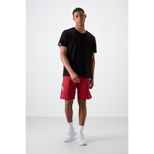Air Jones Tommy Life Amos Kırmızı Baskılı Erkek Şort - 81246 Kırmızı