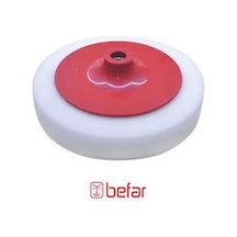 Befar Polisaj Süngeri Vidalı 10101 Beyaz 180mm 180 35mm