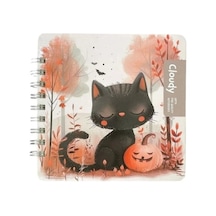 Cloudy Sp Sert Kapak Defter 16x16 100 Yp Çizgili Çok Renkli