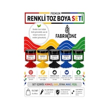 Toz Mum Boyası Seti 10 Cc 5'li Soya & Parafin Wax Için Kırmızı, Sarı, Siyah, Mavi, Yeşil Bkfab5ksrsmy10g Karışık