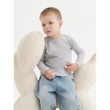 Mami-kids Yenidoğanlar İçin Uzun Kollu Body, Çocuklar İçin Koza 223418606 Gri