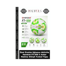 Özel Üretim Eğlence Aktivite Hareket Ft-500 4 Astar Makina Dikişli Futbol Topu Yeşil