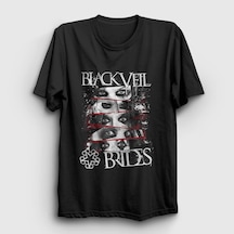Presmono Unisex Eyes Black Veil Brides T-shirt Siyah