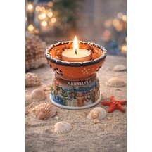 Masa Üstü Mum Aksesuarı Seramik Tealight Uyumlu Dekor Ürünü 6,5 Cm Ø 8 Cm Çok Renkli Masa Üstü Mum Aksesuarı Seramik Tealight Uyumlu Dekor Ürünü 6,5 Cm Ø 8 Cm Çok Renkli