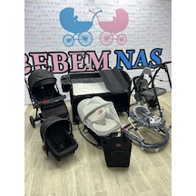 Bebemnas Tweeter Yeni Doğan Bebek Çeyiz Seti Bebek Arabası - Puset - Çanta - Park Beşik + Salıncak + Anadizi + Yürüteç