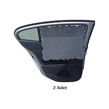 Oto Güneşlik Perdesi Yan Cam Araç Perdesi Arka Koltuk Emzirme Örtüsü Gri Keçe Vantuzlu 2 Adet