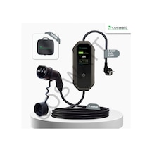 Coswatt Taşınabilir Şarj Cihazı 3.5 Kw / 16a / Tip-2 / Ev Tipi Schuko Fiş / 5m Kablolu / 220v Ac + Taşıma Çantası