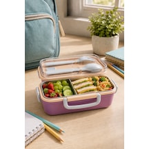 Emilahome Aura Beslenme Kabı Çelik Bölmeli 150-300 Ml 2 Bölmeli Pembe - 911788505 Pembe