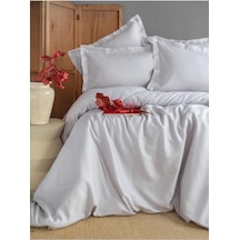 Apricitas Home Ellie Gray Çift Kişilik %100 Bambu Pamuk Saten Nevresim Takımı Ap53t20211151